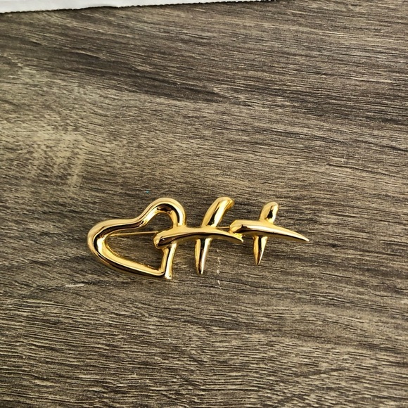 Vtg Love and Kisses Brooch - Picture 2 of 10